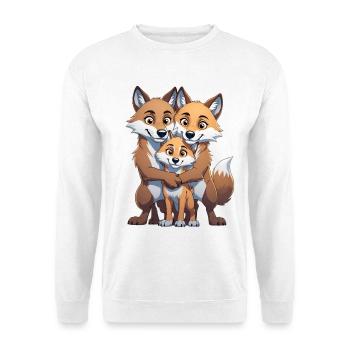 Wolf Family Trio - Unisex Sweatshirt - white - Front