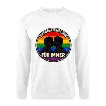 Équipe Imbattable pour Toujours – Pride - Sweat-shirt Unisexe - blanc - Devant