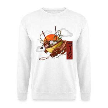 Fantasy Dragon Ramen Shirt - Unisex Sweatshirt - white - Front