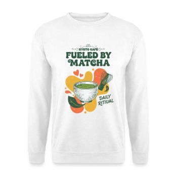 Fueled By Matcha Kyoto Cafe Daily Ritual Tea - Unisex Sweatshirt - white - Front