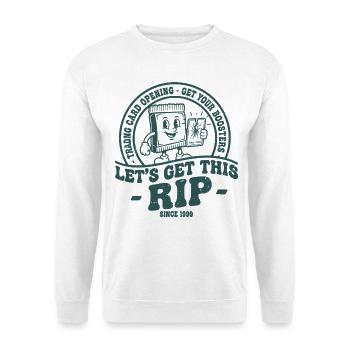 ALLONS CHERCHER CETTE OUVERTURE DE CARTES À COLLECTIONNER EN DÉCHIRANT TON - Sweat-shirt Unisexe - blanc - Devant