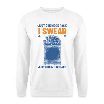 Nur noch ein Pack, ich schwöre, Sammelkarten-Booster - Unisex Pullover - Weiß - Vorne