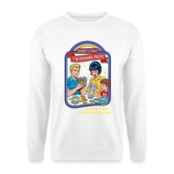 Tut mir leid, ich kann nicht. Ich öffne Packs, Card Hunter. - Unisex Pullover - Weiß - Vorne