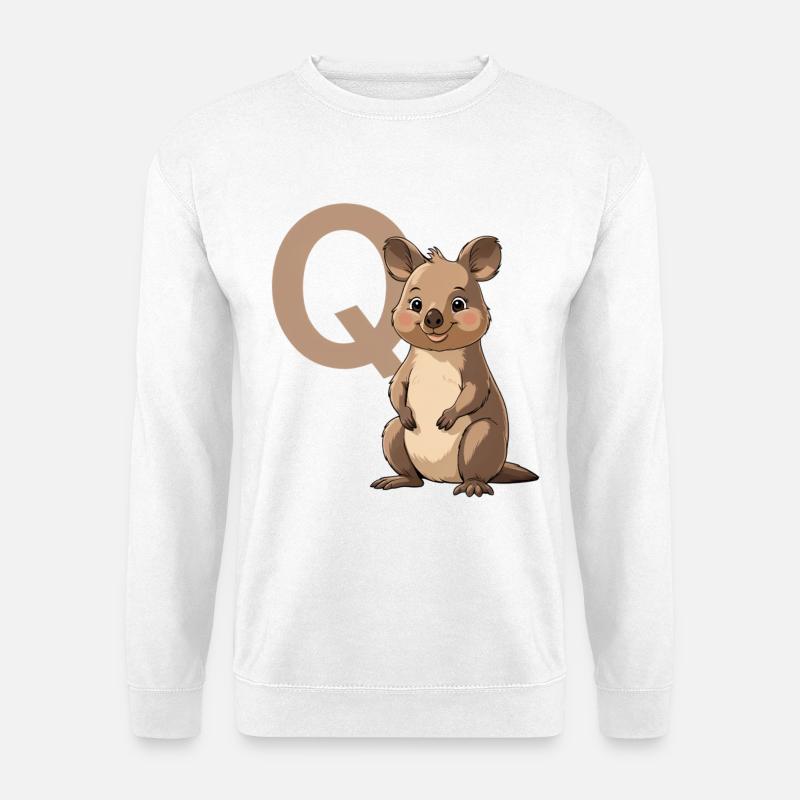 Koala with Q Mascot design - Unisex Sweatshirt - white