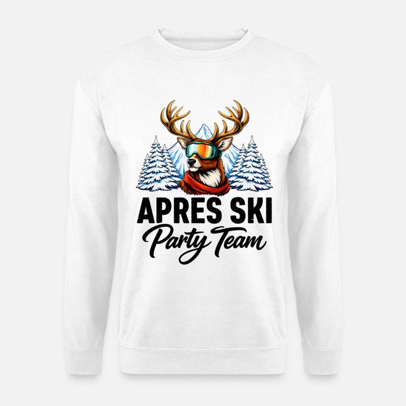 Apres Ski Party Team Hirsch - Unisex Pullover - Weiß