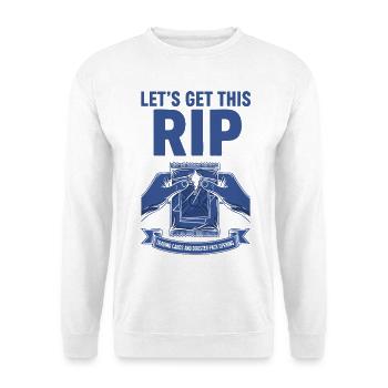 LETS GET THIS RIP Trading Cards Booster Pack - Unisex Sweatshirt - white - Front