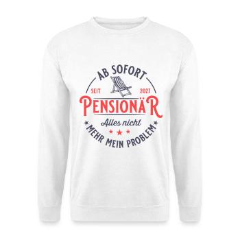 Âge de la retraite 2027 Retraite vintage sur chaise longue - Sweat-shirt Unisexe - blanc - Devant