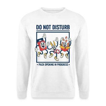 Ne pas interrompre l’ouverture de paquets en cours de trading - Sweat-shirt Unisexe - blanc - Devant