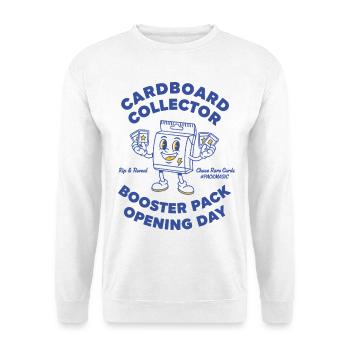 Cardboard Collector Booster Pack Opening Day - Unisex Sweatshirt - white - Front