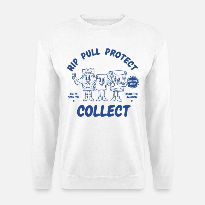 Rip zieh Protect Sammelkarten-Booster-Crew - Unisex Pullover - Weiß