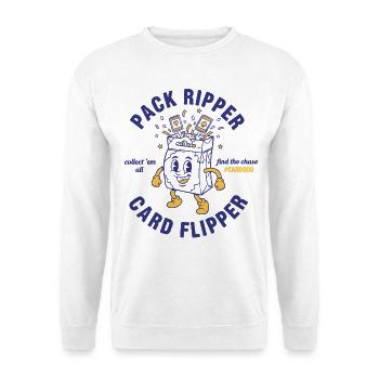 Pack Ripper Card Flipper Collect Em All Cardgod - Unisex Sweatshirt - white - Front