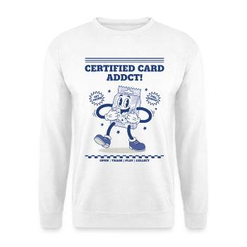 Pack d’extension de cartes à collectionner Certified Card Addict - Sweat-shirt Unisexe - blanc - Devant