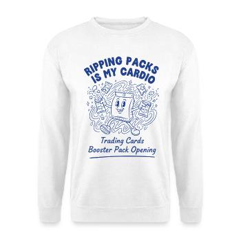 Packs zu rippen ist mein Cardio Cards Booster Pack - Unisex Pullover - Weiß - Vorne