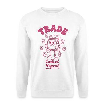 Échange Collecte, Booster de Jeux de Cartes à Collectionner Répétés - Sweat-shirt Unisexe - blanc - Devant