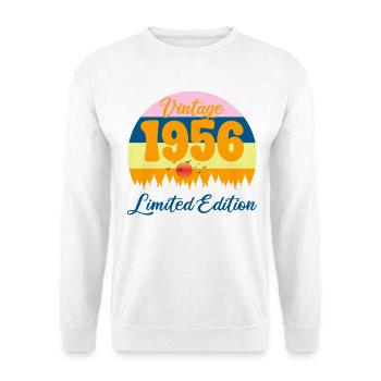 70 Jahre altes Jubiläumsgeschenk 1956 - Unisex Pullover - Weiß - Vorne