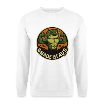 Froschkraft: Gnade ist aus - Unisex Pullover - Weiß - Vorne
