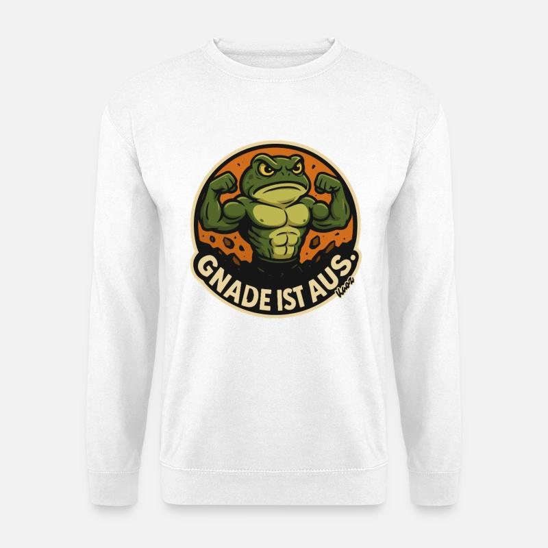 Froschkraft: Gnade ist aus - Unisex Pullover - Weiß