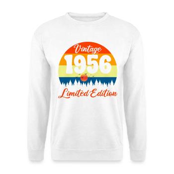 70 Jahre altes Jubiläumsgeschenk 1956 - Unisex Pullover - Weiß - Vorne