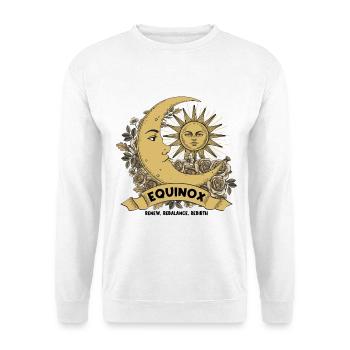 Bénédictions d’Ostara : Renouveau Équinoxe Renouveau - Sweat-shirt Unisexe - blanc - Devant