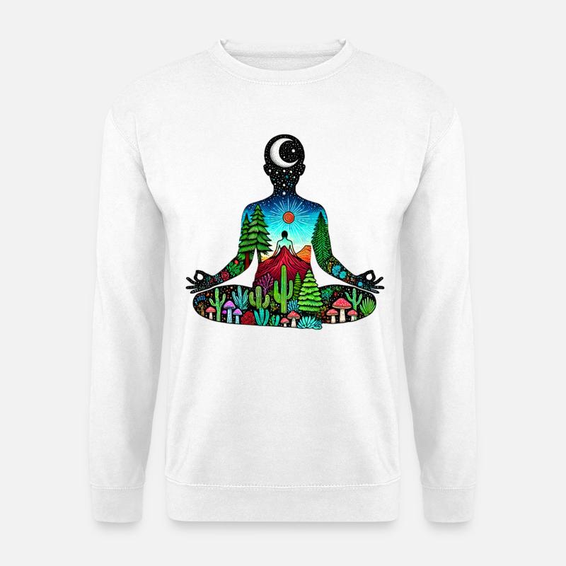 meditation nature - Unisex Pullover - Weiß
