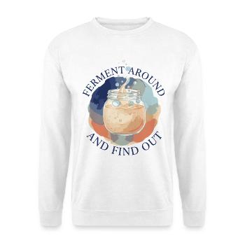Fermentation au levain autour et découvrez la cuisson du pain - Sweat-shirt Unisexe - blanc - Devant