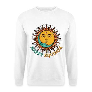 Happy Equinox Easter Ostara Moon Sun Spring - Unisex Sweatshirt - white - Front