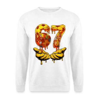 Soccer 67 Six Seven Funny Gen Alpha Meme SOCCER 67 - Sweat-shirt Unisexe - blanc - Devant