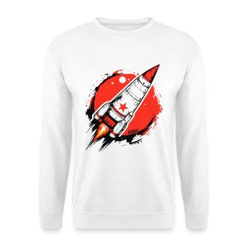 Crimson Rocket Splash Artwork - Unisex Sweatshirt - white - Front