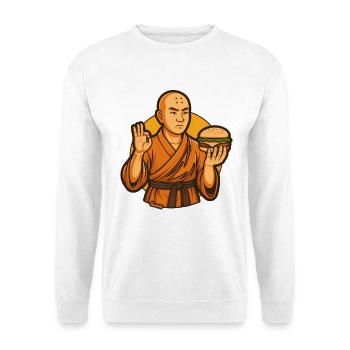 Zen Burger Monk - Unisex Pullover - Weiß - Vorne