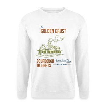 Esthétique Pain au levain Boulangerie Boulangerie - Sweat-shirt Unisexe - blanc - Devant