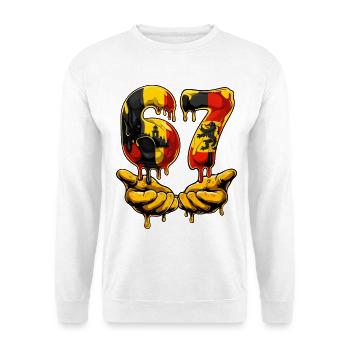 67 Soccer Meme, 67 T Shirt, Soccer 67 Football - Unisex Sweatshirt - white - Front