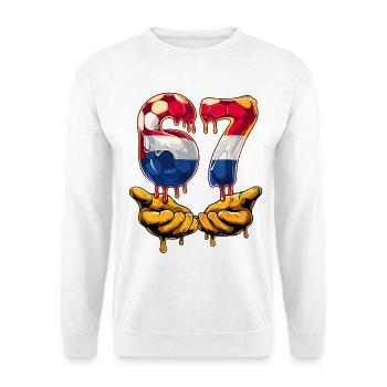67 Soccer Meme 67 T Shirt, Soccer 67 Football - Unisex Sweatshirt - white - Front