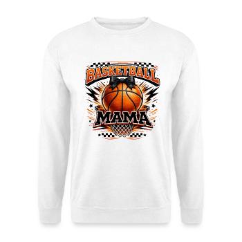 Basketball Mama Spieltag-Mama-Shirt - Unisex Pullover - Weiß - Vorne