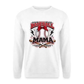 Baseball Mama Game Day Mom Shirt - Unisex Sweatshirt - white - Front