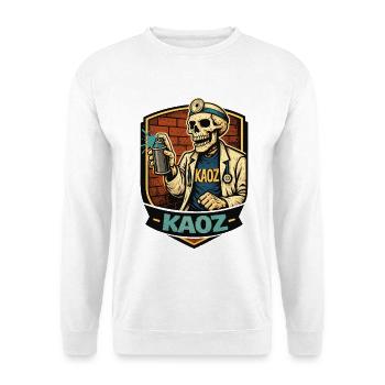 Skelett-Medic-Graffiti-Schild - Unisex Pullover - Weiß - Vorne