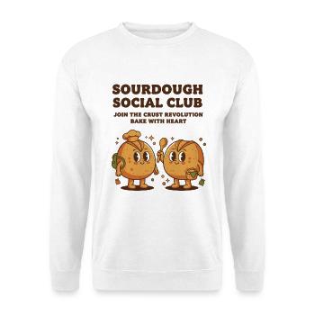 Sourdough Social Club Crust Revolution Baking Era - Unisex Sweatshirt - white - Front