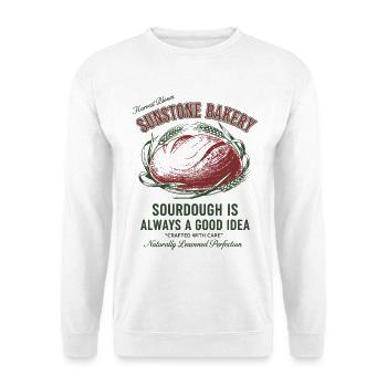 Sourdough Bread Baking Baker Sunstone Bakery - Unisex Pullover - Weiß - Vorne
