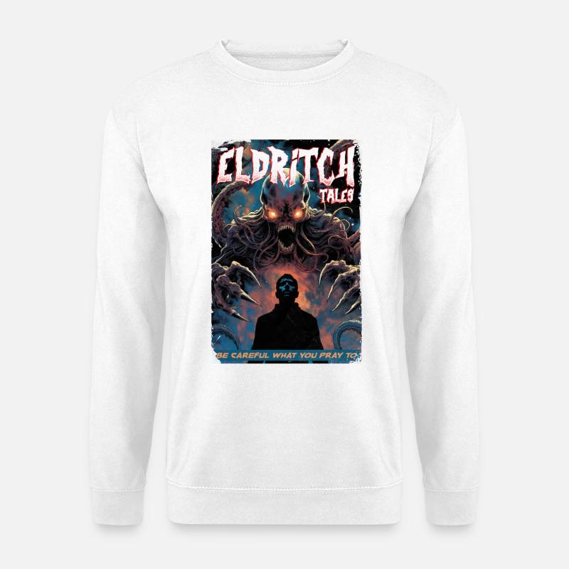 Eldritch Tales Tentacle Shadow Tee - Unisex Sweatshirt - white