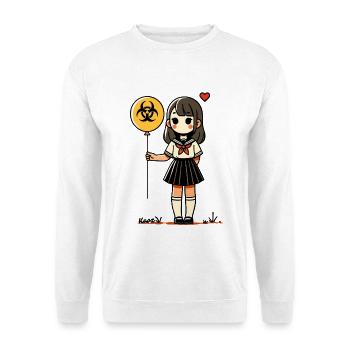 Biohazard Balloon Girl Sailor - Unisex Sweatshirt - white - Front