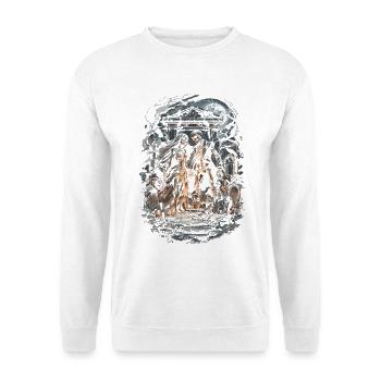Humour gothique de cimetière - Sweat-shirt Unisexe - blanc - Devant