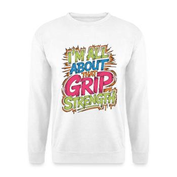 Hand Therapist I'm All About That Physiotherapist - Unisex Pullover - Weiß - Vorne