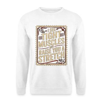 Thérapeute de la main, je vois des muscles tendus, kinésithérapeute - Sweat-shirt Unisexe - blanc - Devant