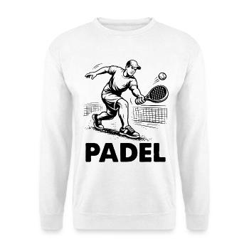 Tenue sportive du joueur de padel Smash Silhouette - Sweat-shirt Unisexe - blanc - Devant