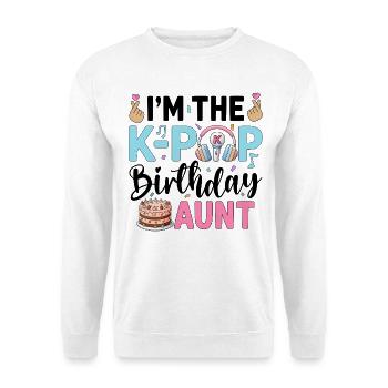 I'm The K-Pop Birthday Aunt - Unisex Sweatshirt - white - Front