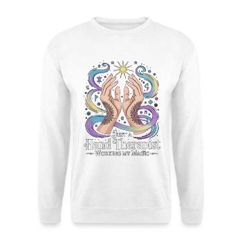 Just A Hand Therapist Health Worker Hand Therapist - Unisex Sweatshirt - white - Front