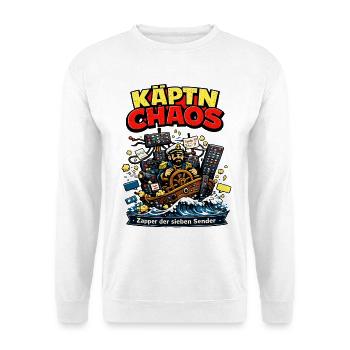 Käptn Chaos Sieben-Sender Zapper - Unisex Pullover - Weiß - Vorne