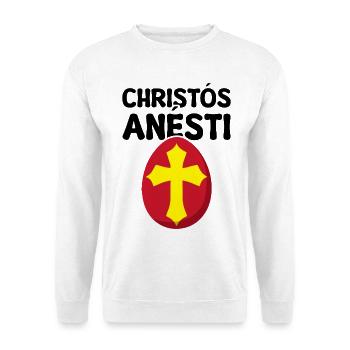 Greek Easter Christos Anesti Orthodox Easter - Unisex Sweatshirt - white - Front