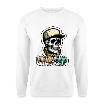 Hip-Hop Is Dead Skull - Unisex Sweatshirt - white - Front