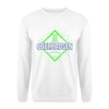 Oberhausen Stadt Deutschland Retro Zeche Souvenir - Unisex Pullover - Weiß - Vorne