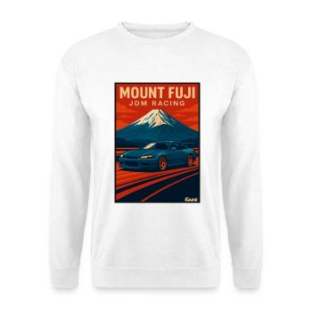 Mount Fuji JDM Racing Poster - Unisex Pullover - Weiß - Vorne